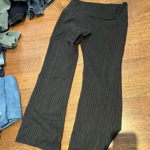 The hottest y2k pinstripe wide leg trousers super stretchy and comfy
